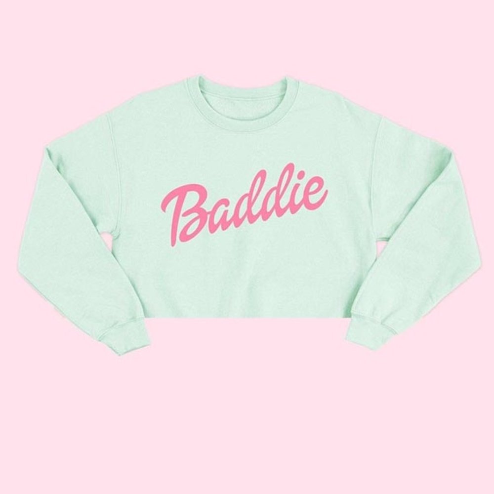Baddie Crop Top Sweatshirt